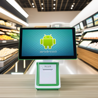 Tablette de point de vente Android 15,6 pouces RK3568, gestion de la facturation, caisse enregistreuse, imprimante, écran tactile capacitif 10 points