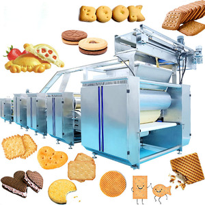 Línea de producción de máquina para hacer galletas blandas y duras de alto rendimiento completamente automática, venta directa de fábrica - Product Image 1