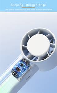 2025 New Summer Outdoor High-Speed USB Charging Digital Display <b>Air</b> <b>Cooling</b> Foldable Battery Portable Small Mini Handheld <b>Fan</b> - Product Image 3