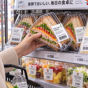 Boîtes pliantes en plastique PET recyclé personnalisables en gros, contenants d'emballage alimentaire de qualité alimentaire pour la marque Made in China - Product Image 4