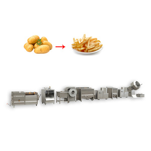 Semi-Automatic 50kg/H <b>Mini</b> Capacity Potato Chips Production Line Electric with <b>Fryer</b> and Dehydrator - Product Image 1