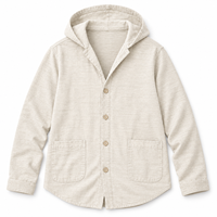 Vente en gros de sweats à capuche et pulls légers personnalisés pour hommes, en coton et lin, avec boutons, style décontracté