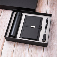Set de Regalo Corporativo Promocional con Logotipo Personalizado, Termo, Libreta, Memoria USB, Taza de Viaje, Kit Ejecutivo 4 en 1 para Oficina