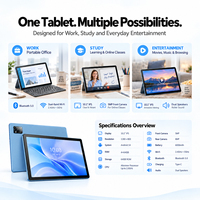 Nouvelle tablette PC Android 14 de conception originale, 10,1 pouces, processeur Allwinner A523 Octa Core, 4+64 Go, écran tactile IPS 1280x800, Wi-Fi, étui, pour les professionnels