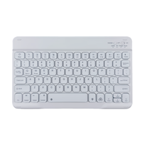 Clavier sans fil TASSO CZ004 Mini Scissor avec rétroéclairage RGB, Bluetooth, touches multimédias, rechargeable USB-C, ultra-fin, compatible espagnol, Plug & Play