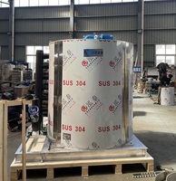 Nueva Tecnología Haiyue, Evaporador de 10 Toneladas para Máquina de Hielo en Escamas, Evaporador de Tambor Refrigerado Personalizado para la Producción de Hielo en Escamas, en Venta