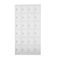 Armoire de rangement en acier pour personnel, 24 portes, avec serrure à clé mécanique et couleur personnalisable, options de rangement 6/9/12/15/18/24 disponibles en gros
