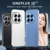 Smartphone OnePlus 12 5G LTE CDMA, écran AMOLED 6,8 pouces 2K 120 Hz, Android 14, processeur octa-core, double carte SIM française et espagnole, charge rapide 65 W