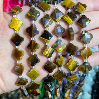 Perles de pierres précieuses naturelles en cristal, trèfle à quatre feuilles, facettées, pour la fabrication de bijoux, modèle Tactful 0280 Guangdong 10/12mm, tendance