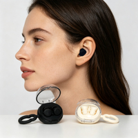 Bouchons d'oreilles en silicone réutilisables à design ergonomique, anti-bruit, tailles S/M/L, avec boîte de rangement désinfectante UV C Nano Argent