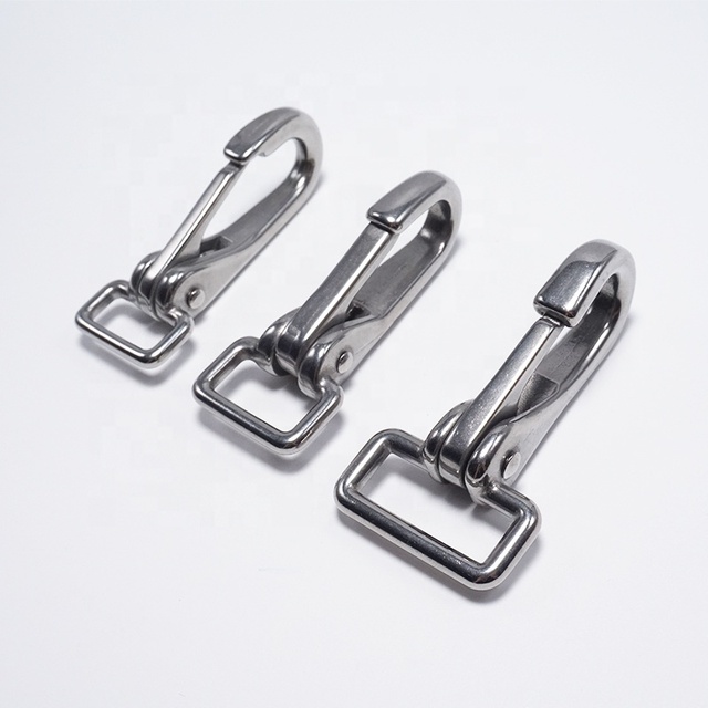 Wholesale Metal Stainless Steel Eye Snap Hook Trigger Brass Spring Swivel Lobster Clasp for Horse Accessories