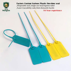 Étiquettes de sécurité jetables personnalisées pour vêtements, sceaux en plastique anti-effraction, étiquettes de sécurité en plastique pour chaussures, bagages de compagnie aérienne - Product Image 3