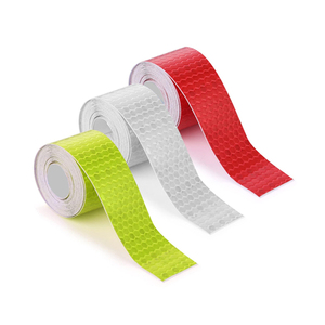 EONBON <span class=keywords><strong>Bande</strong></span> <span class=keywords><strong>réfléchissante</strong></span> haute visibilité Autocollants de sécurité auto-adhésifs imperméables Ruban PVC réfléchissant pour remorques extérieures - Product Image 1