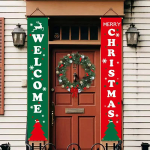 YQ-144 Striscione Natalizio da Appendere alla Porta, Decorazione per Casa, <span class=keywords><strong>Natale</strong></span> 2021, <span class=keywords><strong>Felice</strong></span> <span class=keywords><strong>Anno</strong></span> <span class=keywords><strong>Nuovo</strong></span> - Product Image 4