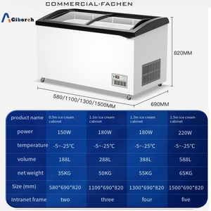 Mini Refrigerador Comercial Ajustable, Congelador con Pantalla, Enfriamiento Directo, Doble Temperatura, Control Digital, Congelador para Helados - Product Image 2
