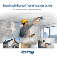 Revêtement d'isolation thermique en aérogel appliqué au tampon pour la protection thermique des surfaces de bâtiment