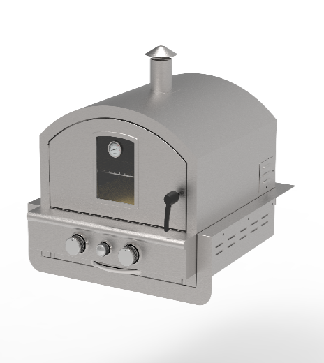 Build-in Gas Pizza Oven Outdoor Garden Stainless Steel Gas Oven Camping Commercial Electronic Ignition Gas Pizza Oven