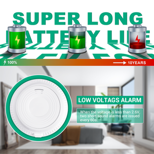 Phù hợp với anh <span class=keywords><strong>CE</strong></span> chứng nhận 5446 được xây dựng trong 10 năm Pin 220V-240V hardwired nhiệt Detector cháy tedector nhiệt báo động - Product Image 5
