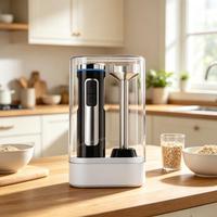 Oplaadbare USB draadloze 8-speed blender met veiligheidsvergrendeling, geschikt voor reizen, buitengebruik, zwaar gebruik en multifunctioneel voor fruit en groenten.