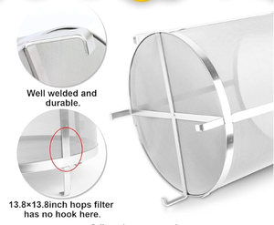 300 micron thép không gỉ hạt lọc giỏ ống lọc/SS Lưới xô lọc cho bia homebrewing - Product Image 5