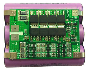Placa de control de carga y descarga de baterías de iones de litio (Li-ion) BMS 3S 11.1V 12.6V 40A para baterías ternarias NMC de 3.7V con puerto único y dividido A648 - Product Image 4