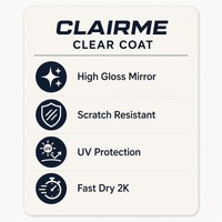 Barniz Acrílico 2K Universal para Todo Tipo de Superficies, Multi-Sustrato, Líquido en Aerosol, Alto Brillo, Resistente a los Rayos UV, para Autos, Barcos y Plástico