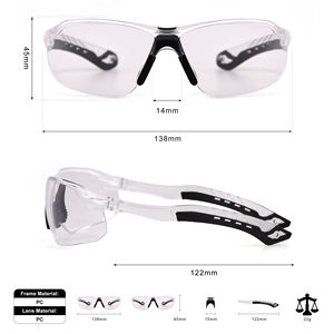 משקפי בטיחות יצרנים ברור עבודת בטיחות 100% v מגן אנסי z87 משקפי שמש לגברים ולנשים - Product Image 4