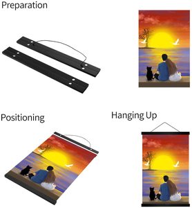 Nuovo Design: Cornice Magnetica in <span class=keywords><strong>Legno</strong></span> di Teak per Poster con Logo Personalizzato per Decorazione Murale <span class=keywords><strong>Foto</strong></span>/Arte - Product Image 4