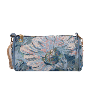 Bolso de Hombro de Lujo para Mujer, Diseño de Pintura al Óleo, Bolso de Compras de Lona y Poliéster con Cierre, Estilo Jardín Secreto - Product Image 3