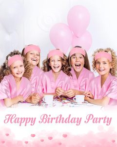 Set de 20 Piezas DIY con Batas, Pantuflas, Diadema y Antifaz para Niñas, Recuerdos para Fiesta de Spa Infantil, Cumpleaños, Graduación, Año Nuevo, Regreso a Clases y Halloween - Product Image 3