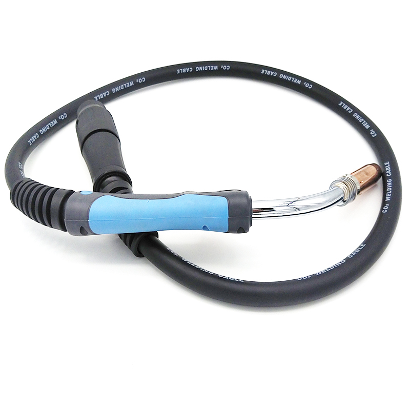Gas Cooled CO2 Welding Torch 36KD With Black Handle Shell Customizable Cable Length 3M Torch for Binzel Type