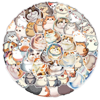 Notes autocollantes en forme de chien mignon, autocollants en vinyle imperméables personnalisés avec impression de dessin animé, cadeau promotionnel pour enfants