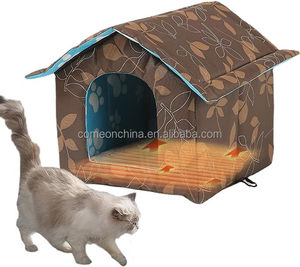 Foldable Warm <b>Pet</b> Dog House Outdoor Cat House with Self Warming Pad Waterproof Dog <b>Tent</b> Bed Shelter Indoor Waterproof <b>Pet</b> House - Product Image 2