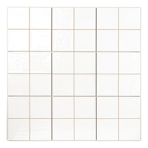 Piastrella Pretagliata Boston White 20x20 Formato 10x10 per Uso a Parete e Pavimento - Product Image 2