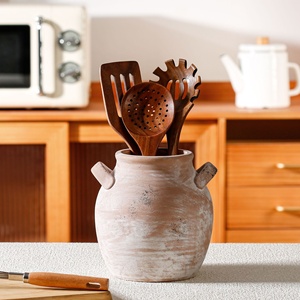 Vase en céramique chinoise vintage haut <span class=keywords><strong>de</strong></span> gamme, style Wabi Sabi, fait main, rétro <span class=keywords><strong>contemporain</strong></span>, pour entrée et <span class=keywords><strong>salon</strong></span>, <span class=keywords><strong>décoration</strong></span> transfrontalière - Product Image 1