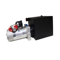 Pompa Hidrolik Listrik Aksi Ganda 12V DC 1.6KW 3000PSI Power Pack 2.1cc/r Tangki 4-10L dengan Remote untuk Dump Trailer