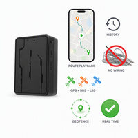 Traceur GPS Portable Sans Fil 4G LTE GSM Triple Positionnement Géorepérage Lecture d'Itinéraire en Temps Réel Sans Câblage