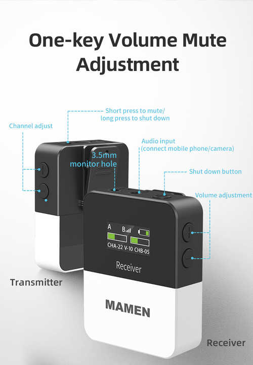 Factory Price Cheap Go 2 UHF Wireless Microphone Lavalier Microphone Accessories Private Label Customization Wireless Microphone