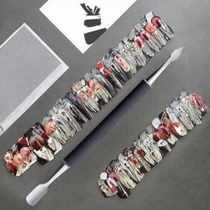 Repousse-cuticules triangulaire double face, dissolvant de vernis à ongles et outil de manucure de beauté, grattoir et éplucheur - Product Image 3