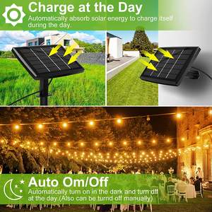 방수 교수형 소켓 Ip65 사용자 정의 비산 방지 에디슨 빈티지 LED 전구 조명 센서 태양열 S14 야외 스트링 라이트 - Product Image 3