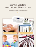 Boîte de stérilisation portable pour stérilisateur d'outils à ongles pour salon de manucure, pince à épiler, tatouage, ciseaux, bijoux, téléphone, montre, clés