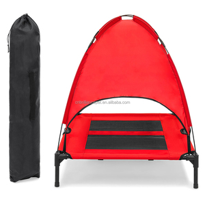 Elevated Portable Dog Cot Cooling <strong>Pet</strong> <strong>Bed</strong> With Canopy Shade - Product Image 4