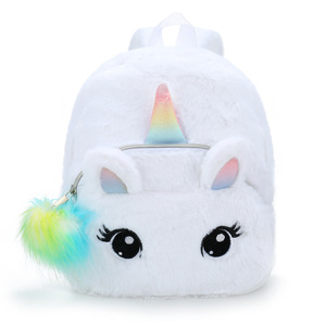 Nuovo <span class=keywords><strong>zaino</strong></span> per bambini carino con grandi occhi Design cartone animato bambino <span class=keywords><strong>unicorno</strong></span> peluche <span class=keywords><strong>zaino</strong></span> scuola per <span class=keywords><strong>asilo</strong></span> ordine minimo 3 pz - Product Image 4