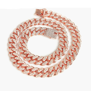 Legierung Galvanik Schmuck Kristall Rose Gold Haustier Hunde halsband - Product Image 1