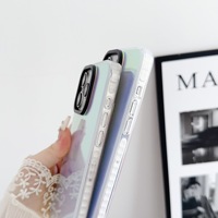 Étui de téléphone deux-en-un en PC et TPU avec dégradé holographique Aurora pour iPhone 15 Plus 14 13 12 11 XR XS Coques arrière antichoc