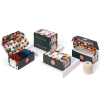 Nouvelle conception de boîte-cadeau en carton pour biscuits, adorable et élégante