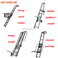 JIN YANG HU Élévateur de levage électrique pour toiture, convoyeur de chargement, élévateur de transport de marchandises pour le levage de verre, de mortier et comme alimentateur incliné