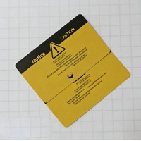 Étiquette d'avertissement de sécurité électrique industrielle personnalisée, autocollant de précaution de protection ESD pour équipement