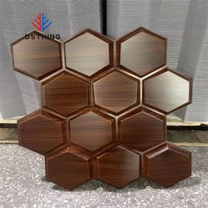 Paneles de Pared <span class=keywords><strong>3D</strong></span> con Texturas Artísticas, Diseño Hexagonal, Paquete de 12 Azulejos, Decoración de Interiores, Autoadhesivos, Paneles de Pared DIY - Product Image 3