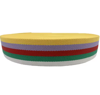 Vente en gros de rubans tissés en sergé chevrons 100% polyester haute ténacité, 5 couleurs, à motifs marguerite, rayé, léopard, zèbre, pour sacs et projets DIY